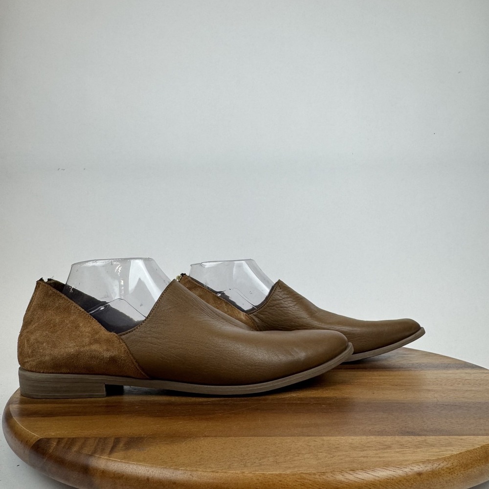 Womens Bueno Beau Brown Leather Comfort Casual Pointed Toe Loafers Size EU 42